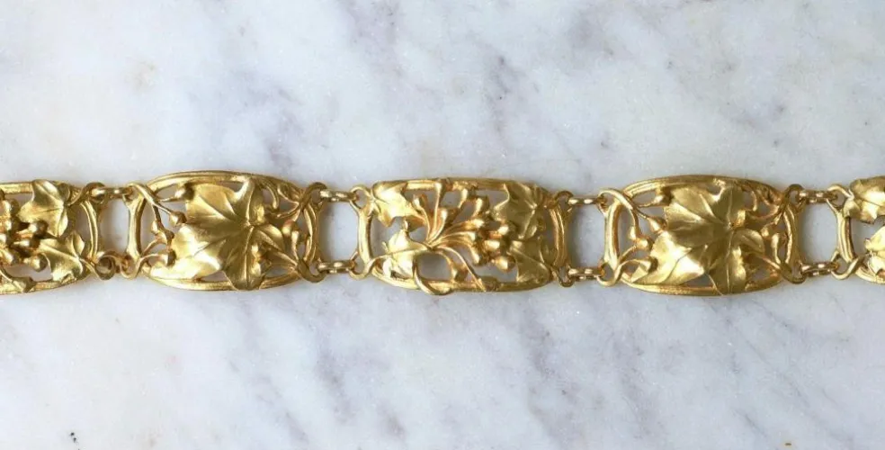 Bracelet Art Nouveau Arnould en Or Jaune