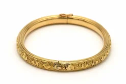 Bracelet Art Nouveau en or jaune 18 carats