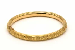 Bracelet Art Nouveau en or jaune 18 carats