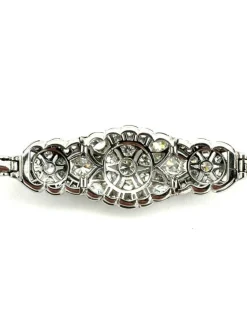 Bracelet Art-Déco or, platine et diamants