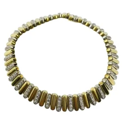 Bracelet Articulé 2 Ors Diamants
