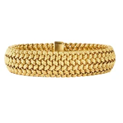 Bracelet articulé en or jaune