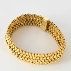 Bracelet articulé en or jaune