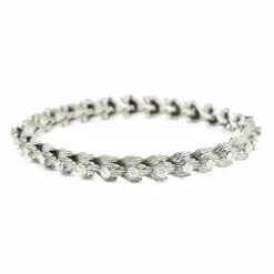 Bracelet articulé Or gris Diamants