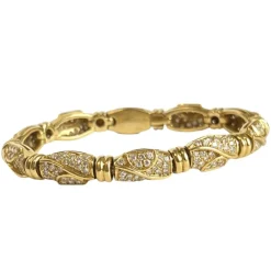 Bracelet articulé Or Jaune, diamants