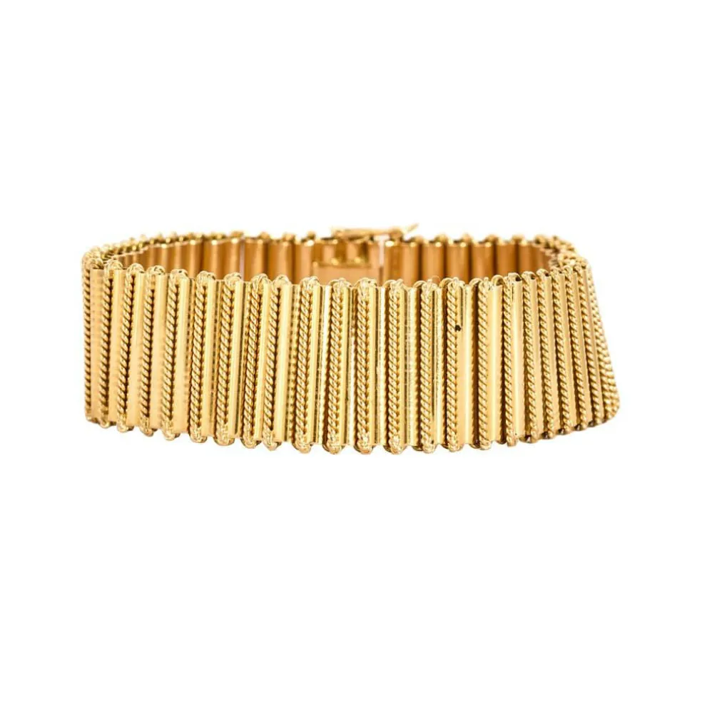 Bracelet articulé or jaune