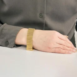 Bracelet articulé or jaune