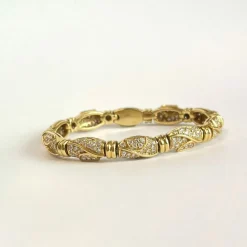 Bracelet articulé Or Jaune, diamants