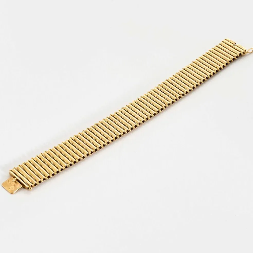 Bracelet articulé or jaune