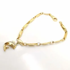 Bracelet avec pendentif Or jaune Diamants