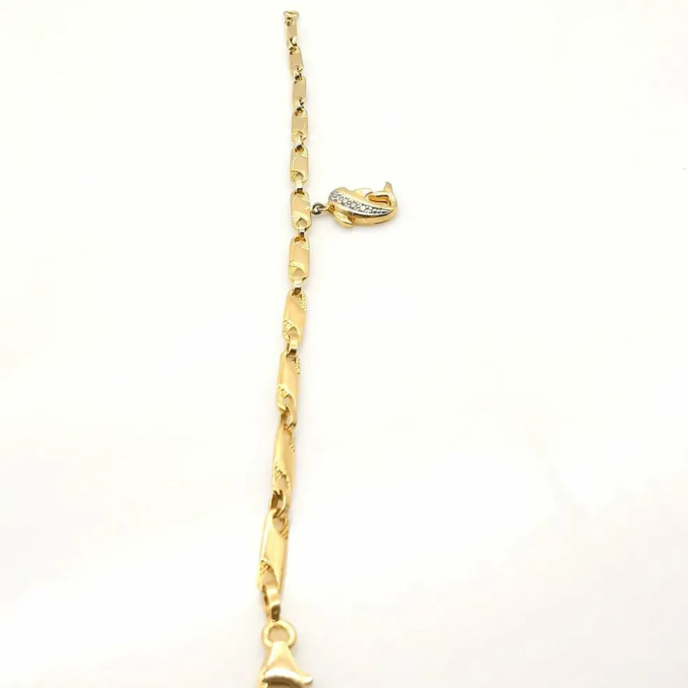 Bracelet avec pendentif Or jaune Diamants