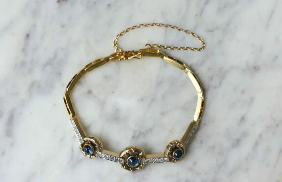 Bracelet Belle Epoque Saphirs et Diamants