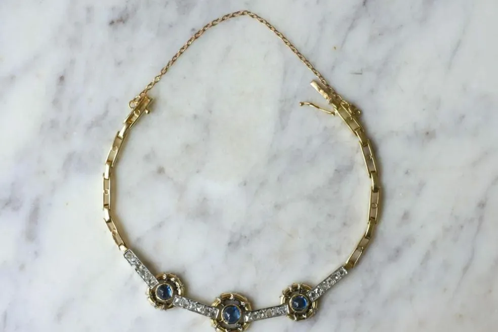 Bracelet Belle Epoque Saphirs et Diamants