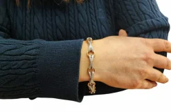 Bracelet bicolore or blanc et or jaune 18K diamants
