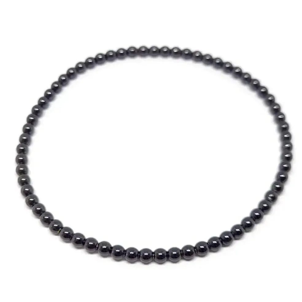 Bracelet boules or noir