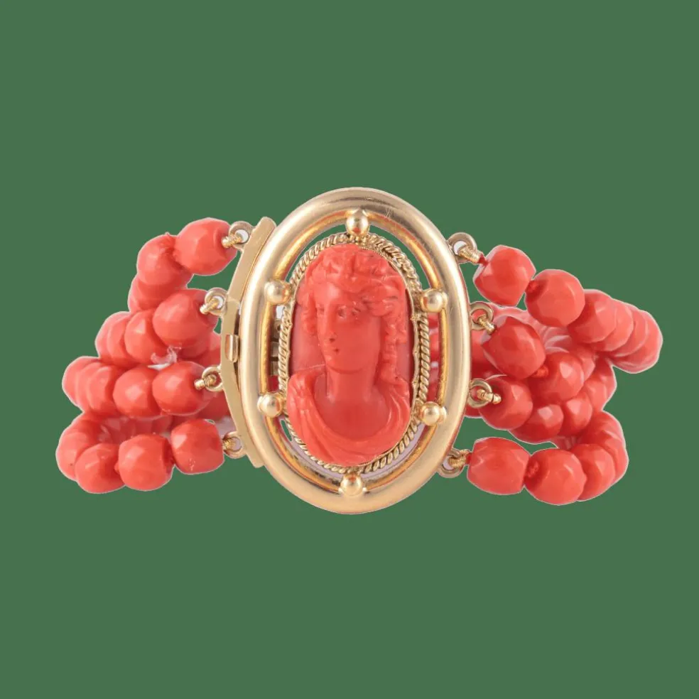 Bracelet Camée Corail
