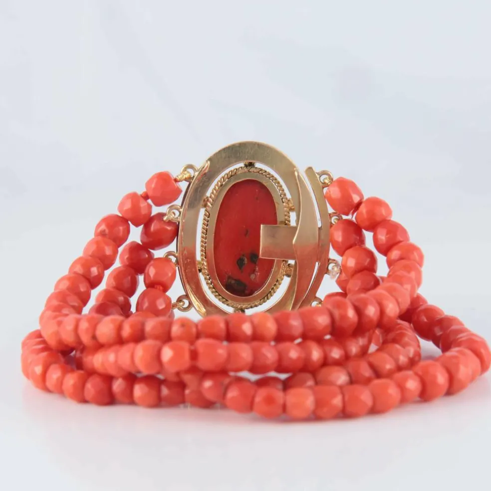 Bracelet Camée Corail