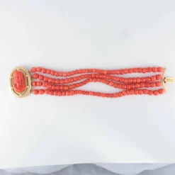 Bracelet Camée Corail