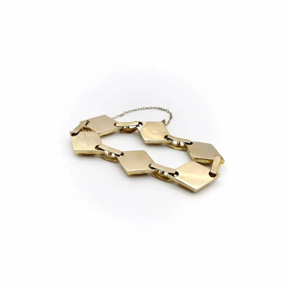 Bracelet cannetille doré style étrusque