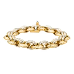 Bracelet Caplain Or jaune, Or blanc