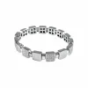 Bracelet Carrés Or Blanc Diamants