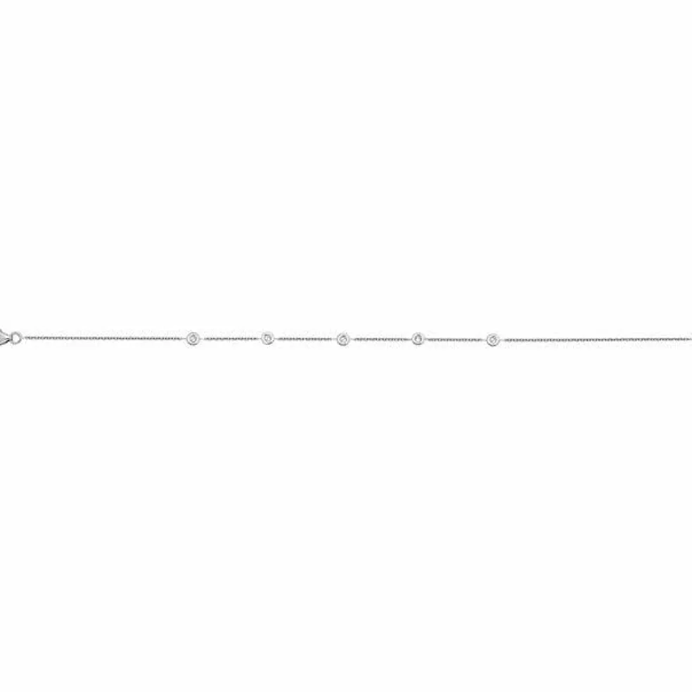 Bracelet Chaine or blanc diamant