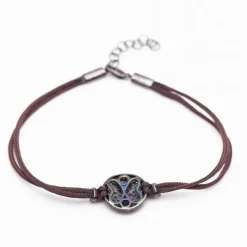 Bracelet champagne en or et diamants