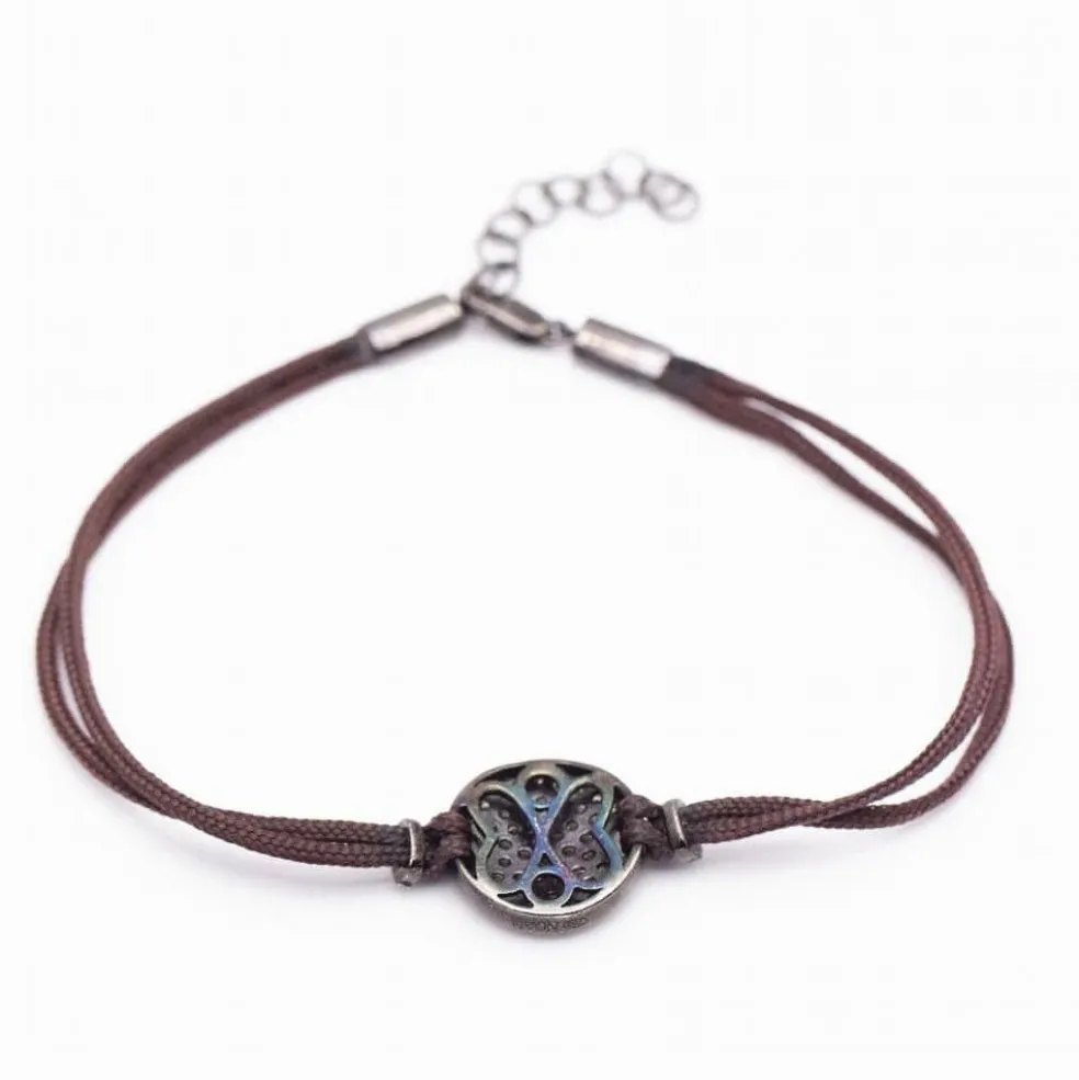 Bracelet champagne en or et diamants