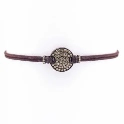 Bracelet champagne en or et diamants