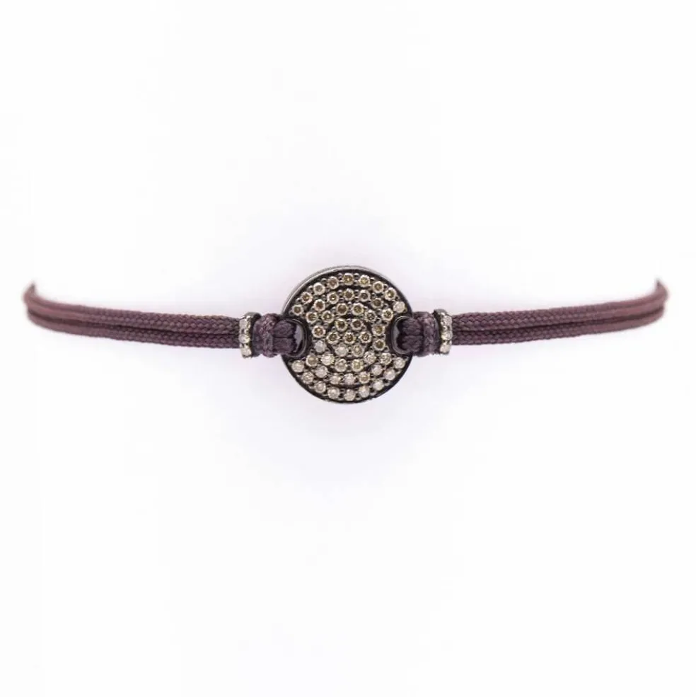 Bracelet champagne en or et diamants