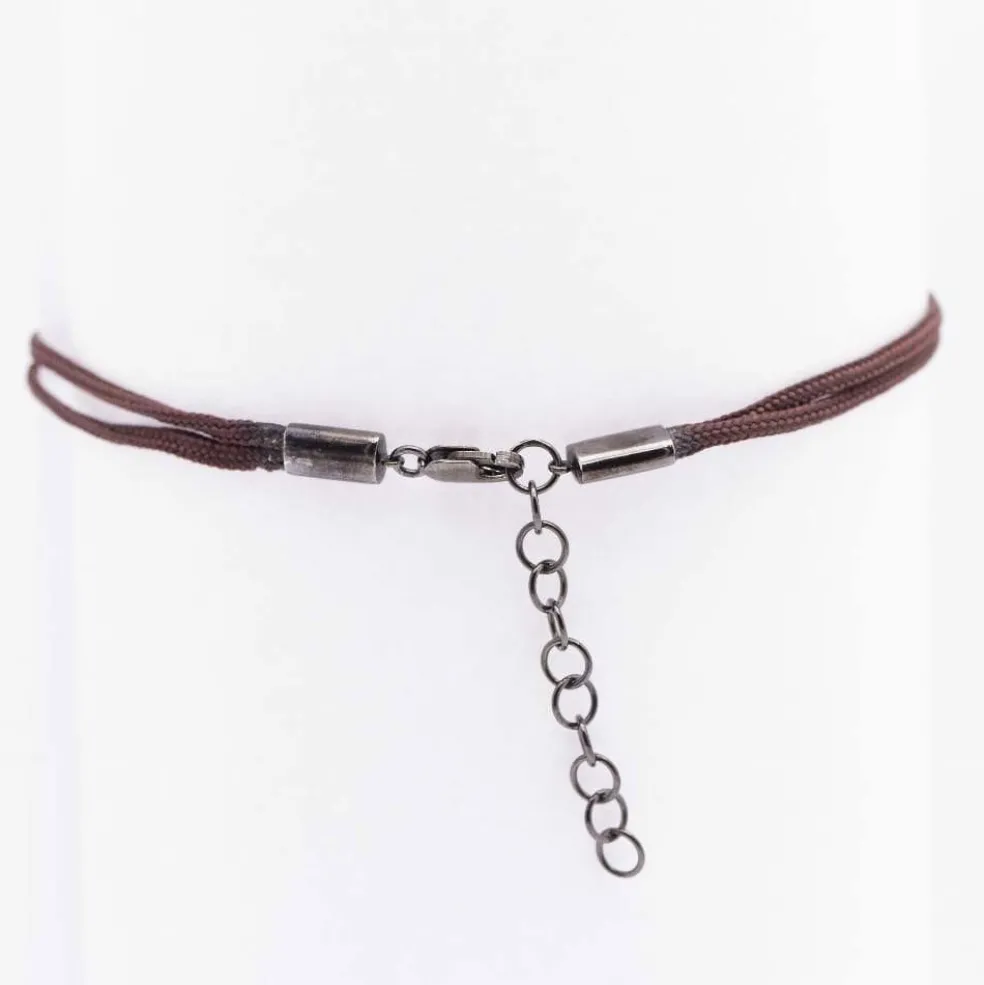 Bracelet champagne en or et diamants