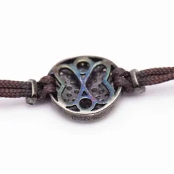 Bracelet champagne en or et diamants