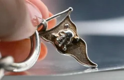 Bracelet Chaîne Argent Boussole Bateau Ancre Drapeau Et Nœud