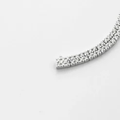Bracelet Chevron Or Gris Diamants