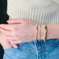 Bracelet classique en or jaune