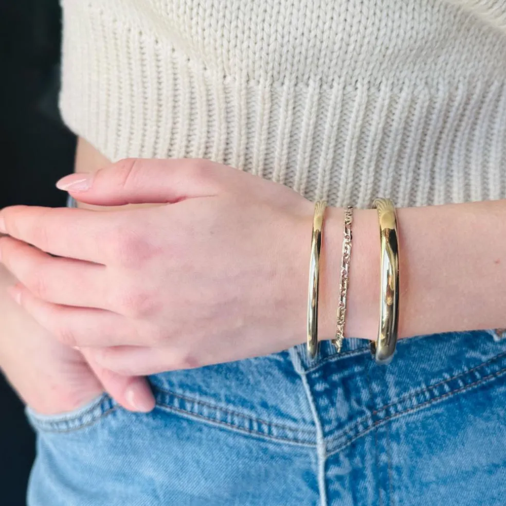 Bracelet classique en or jaune