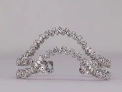 Bracelet cocktail Diamants poires et marquises