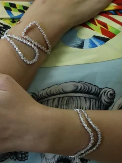 Bracelet cocktail Diamants poires et marquises