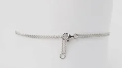 Bracelet coeur en or blanc et diamants