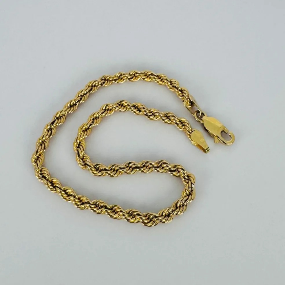 Bracelet cordon en or jaune