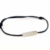 Bracelet Cordon Or blanc Diamant