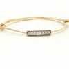 Bracelet Cordon Or blanc Diamant