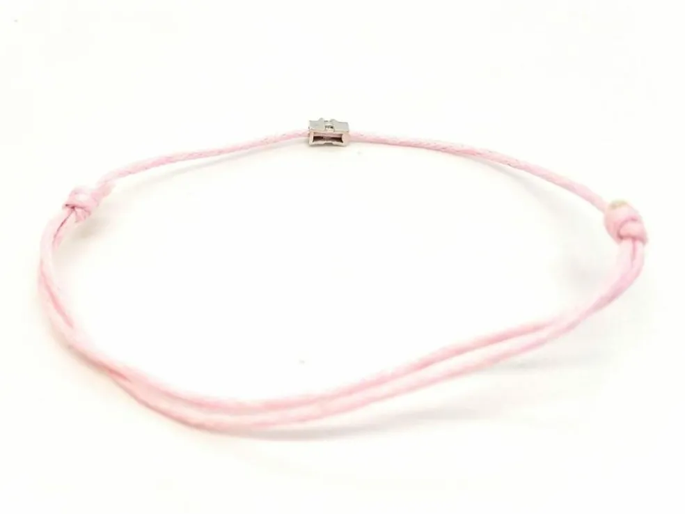 Bracelet Cordon Or blanc Diamant