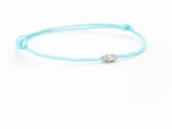Bracelet Cordon Or blanc Diamant