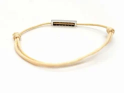 Bracelet Cordon Or blanc Diamant