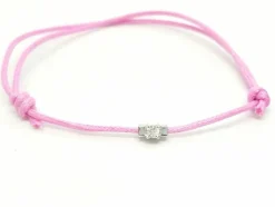Bracelet Cordon Or blanc Diamant