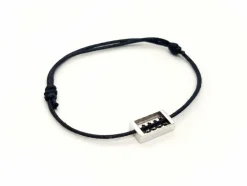 Bracelet Cordon Or blanc Diamant