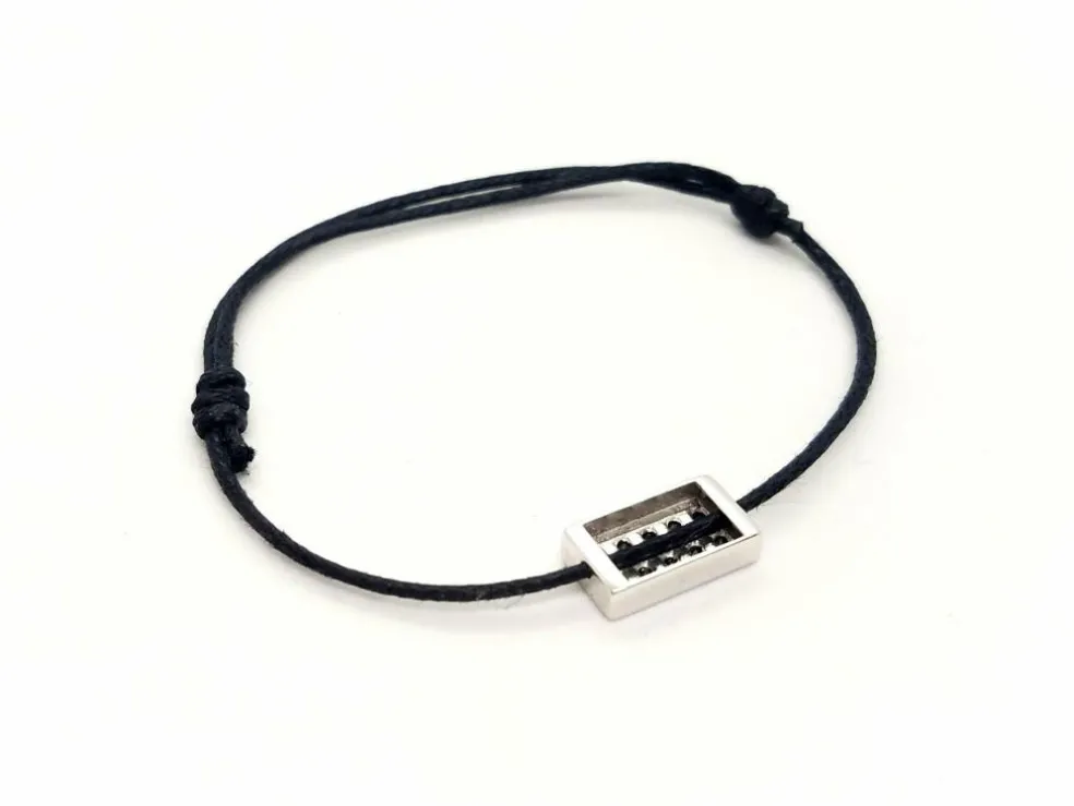 Bracelet Cordon Or blanc Diamant