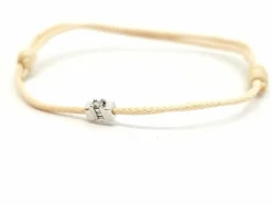 Bracelet Cordon Or blanc Diamant