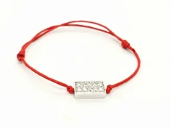 Bracelet Cordon Or blanc Diamant